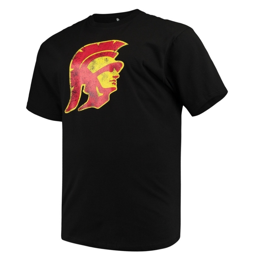 USC Trojans Big & Tall Old Throwback Logo Graphic Black T-Shirt XLT